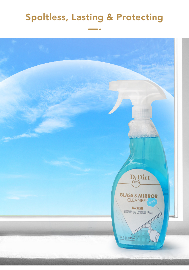 Dr.Dirt Glass &amp; Mirror Cleaner - Cleanic Cleaning Equipment